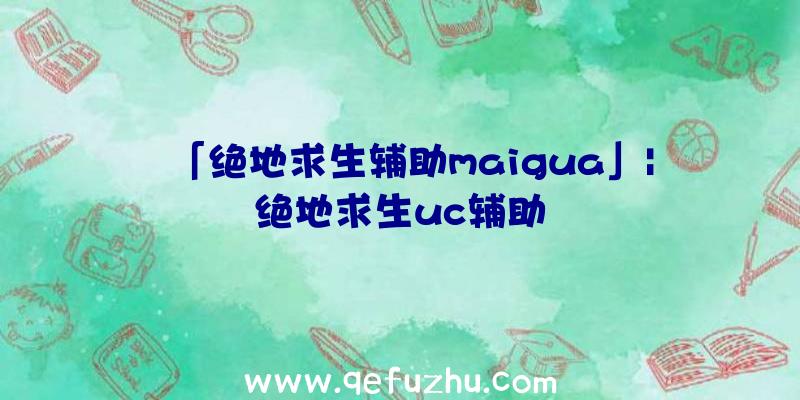 「绝地求生辅助maigua」|绝地求生uc辅助